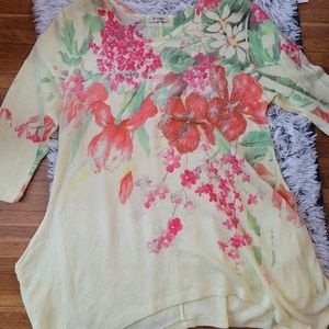 Long floral top size XL